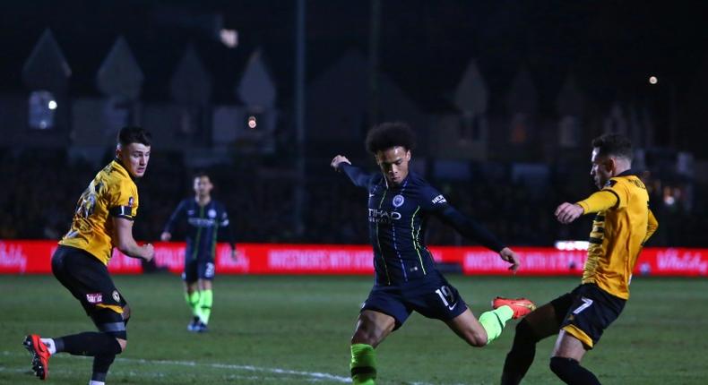 Leroy Sane inspired Manchester City's FA Cup win at Newport County