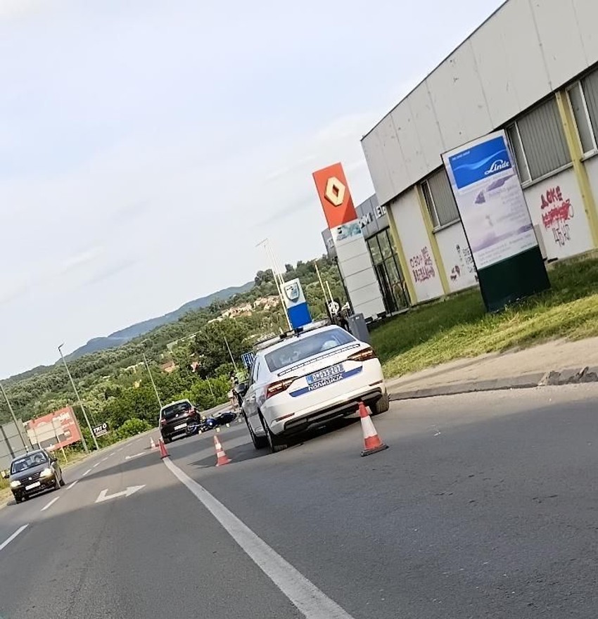 Nesreća u Kragujevcu, oboren motociklista