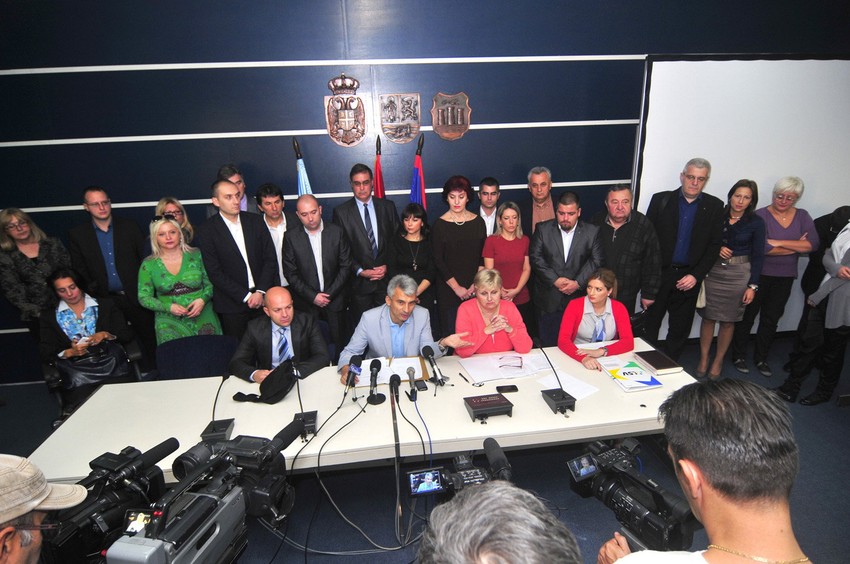 Konferencija za štampu predstavnika opozicije