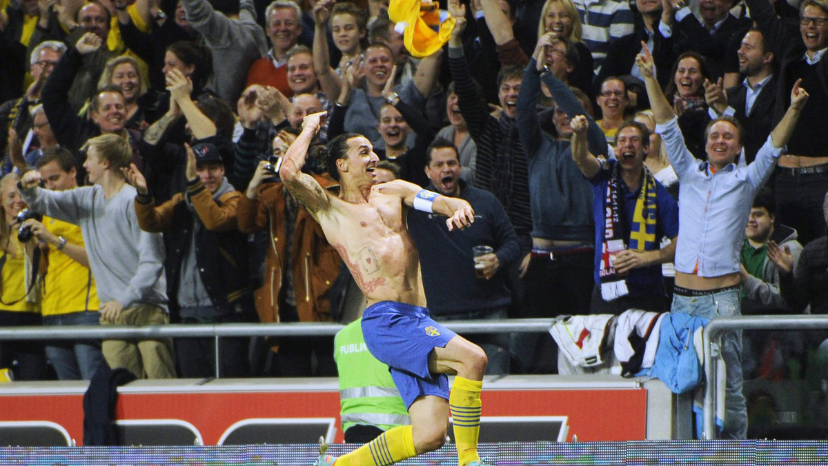 Zlatan Ibrahimović - Anglia 4:2. Napastnik Paris Saint-Germain strzelił wszystkie gole dla Szwedów w środowym meczu towarzyskim na nowej Rasundzie. Zaliczył klasycznego hat tricka - trzy bramki z rzędu w mniej niż 15 minut, a do tego w doliczonym czasie gry popisał się jedną z najwspanialszych goli w historii.