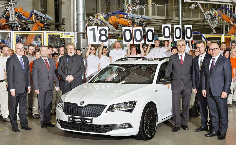 Skoda superb nr 18 000 000