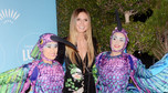 Heidi Klum w satynowym kimono na imprezie Luzia Cirque du soleil