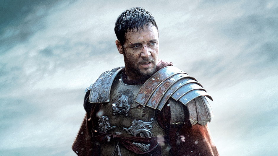 Russell Crowe jako Maximus w filmie "Gladiator" (2000)