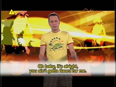 Kadr z programu TVN Lingua