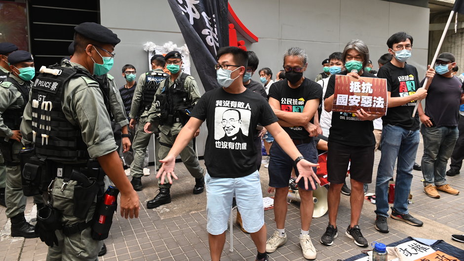 Prodemokratyczny protest w Hongkongu