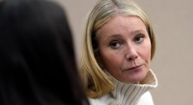 Gwyneth Paltrow looks on before leaving the courtroom in Park City, Utah, on March 21, 2023.RICK BOWMER/POOL/AFP via Getty Images