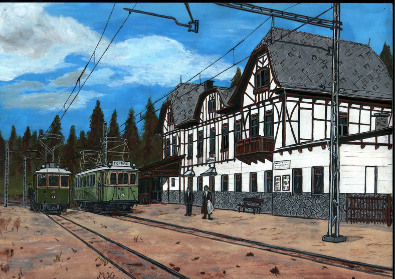 Stacja Starý Smokovec w 1915 r.