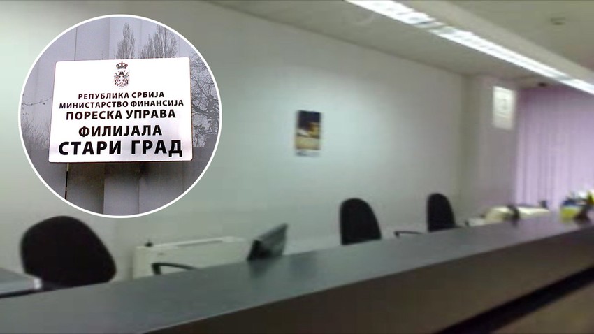 Deo šaltera koji su bili prazni (više pogledajte na snimku!)