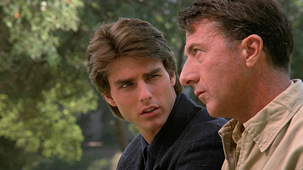 Rain Man, Reżyseria: Barry Levinson. Wykonawcy: Dustin Hoffman, Tom Cruise, Valeria Golino, Jerry Molen. 1988.