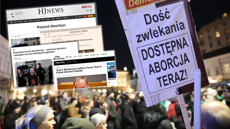 Światowe media o debacie aborcyjnej w Polsce (Screen: media)