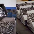 Tak kończą żywot laptopy, drukarki czy telefony w jednej z największych w USA firm z branży elektrorecyklingu