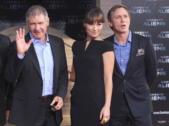 Harrison Ford, Olivia Wilde i Daniel Craig