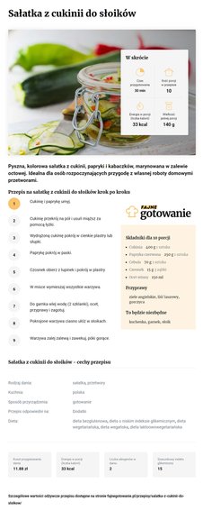 Sałatka z cukinii do słoików