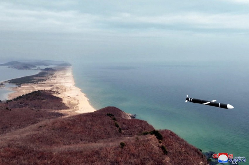 Severnokorejski krstareći projektil tokom vežbe u provinciji Južni Hamgjong 22. marta 2023. (ilustracija)