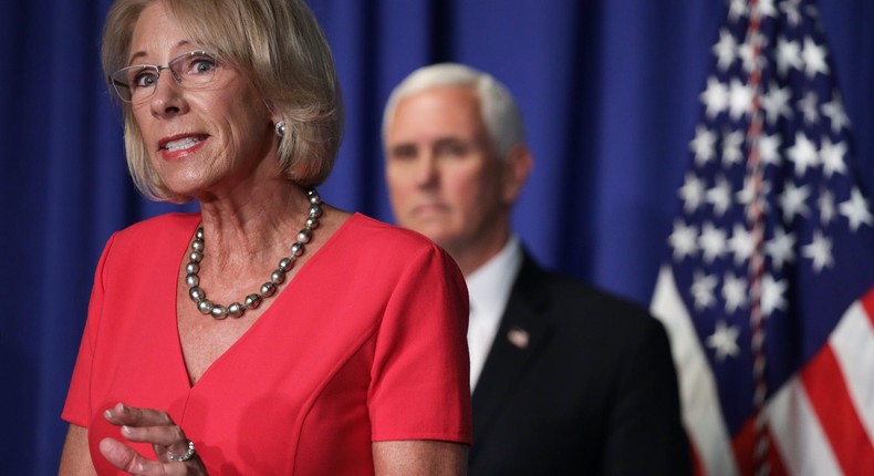 Former Education secretary Betsy DeVos says the GOP movement is not ...