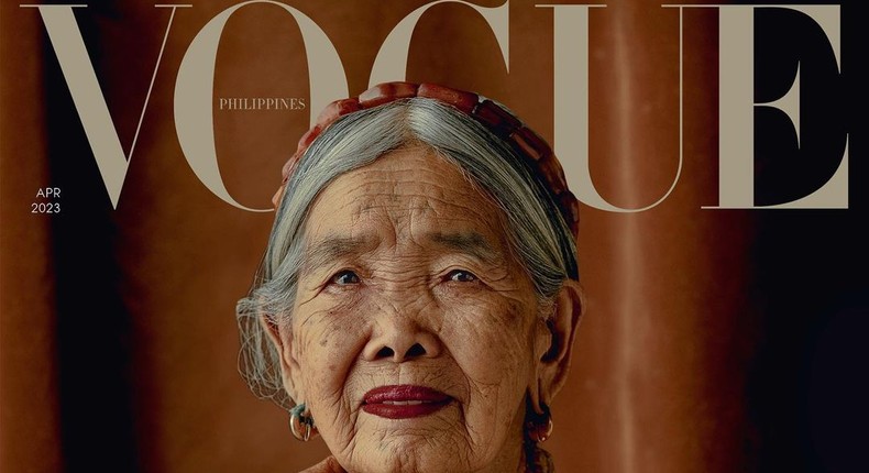 The oldest women on vogue magazine [Instagram/voguephillipines]