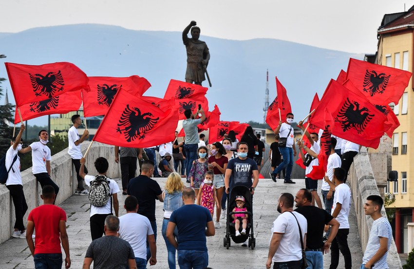 Pristalice Alijanse za Albance 