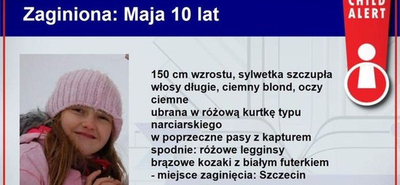 Zaginęła 10-letnia Maja z Wołczkowa. Policja szuka kierowcy srebrnego opla