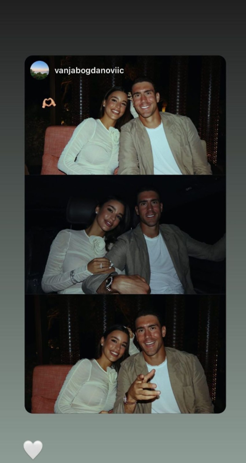 Dušan Vlahović sa devojkom