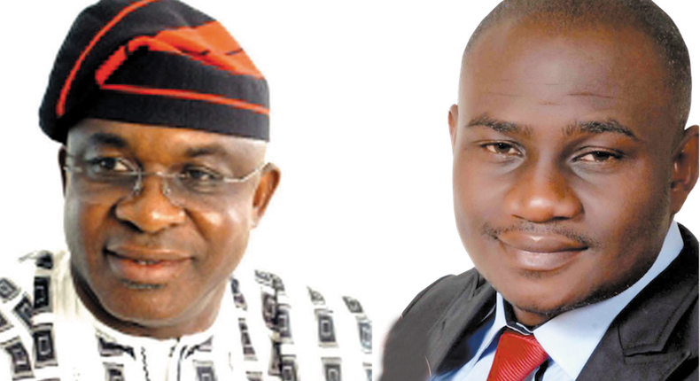 David Mark (L) of the PDP and Daniel Onjeh (R) of APC