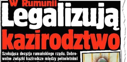 Zalegalizują kazirodztwo!