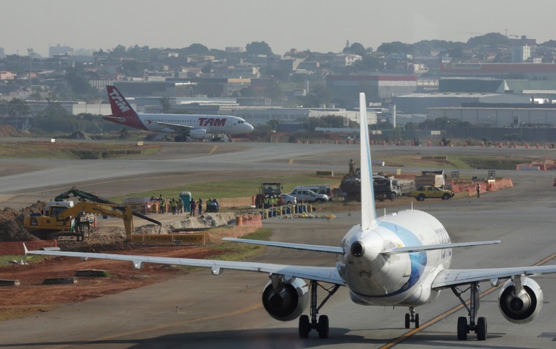 Lotnisko Guarulhos w Sao Paulo w Brazylii