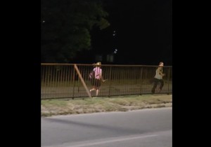 Dijana Hrka na protestu u Valjevu
