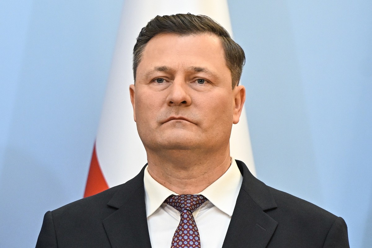 Desygnowany na ministra rozwoju i technologii Krzysztof Paszyk podczas konferencji prasowej dot. rekonstrukcji rządu, 10 bm. w siedzibie KPRM w Warszawie. (jm) PAP/Radek Pietruszka