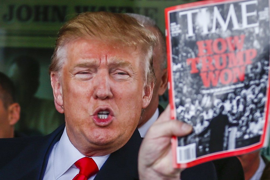 Donald Trump z magazynem "Time"