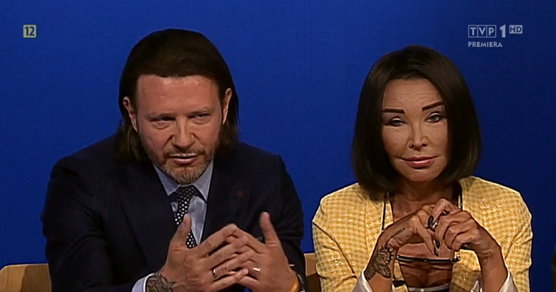 Radosław Majdan i Ewa Minge w programie "Sprawa dla reportera"