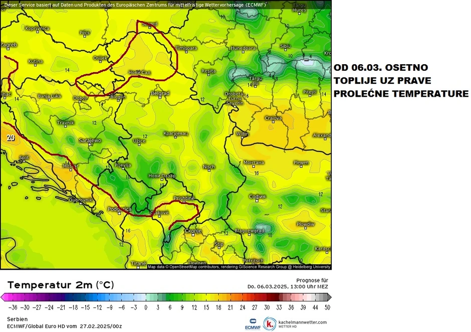 Pre kalendarskog dolaska proleća temperatura će biti i preko 20 stepeni Celzijusa