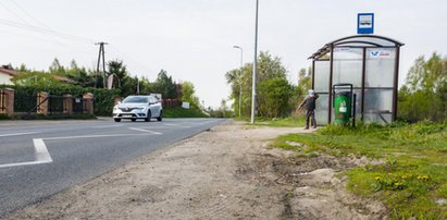 Zdemolował przystanek autobusowy. Policji powiedział, że bez powodu