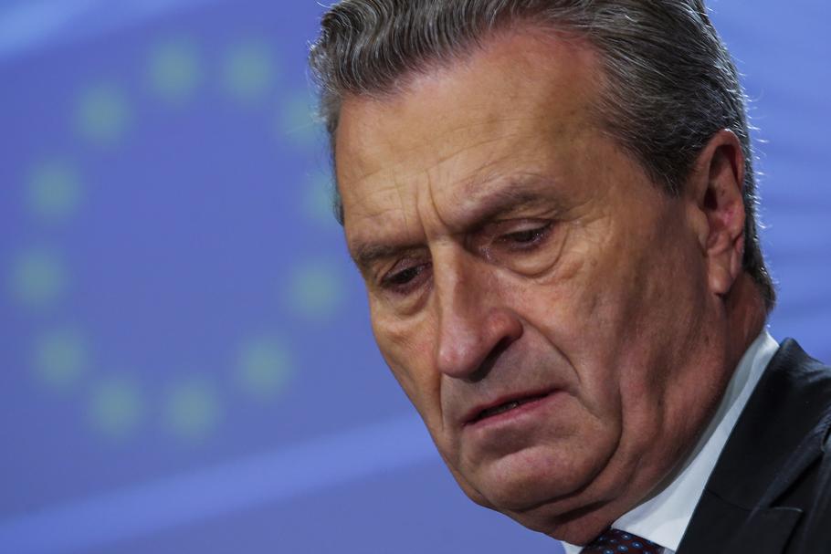 Günther Oettinger, komisarz ds. budżetu i zasobów ludzkich UE