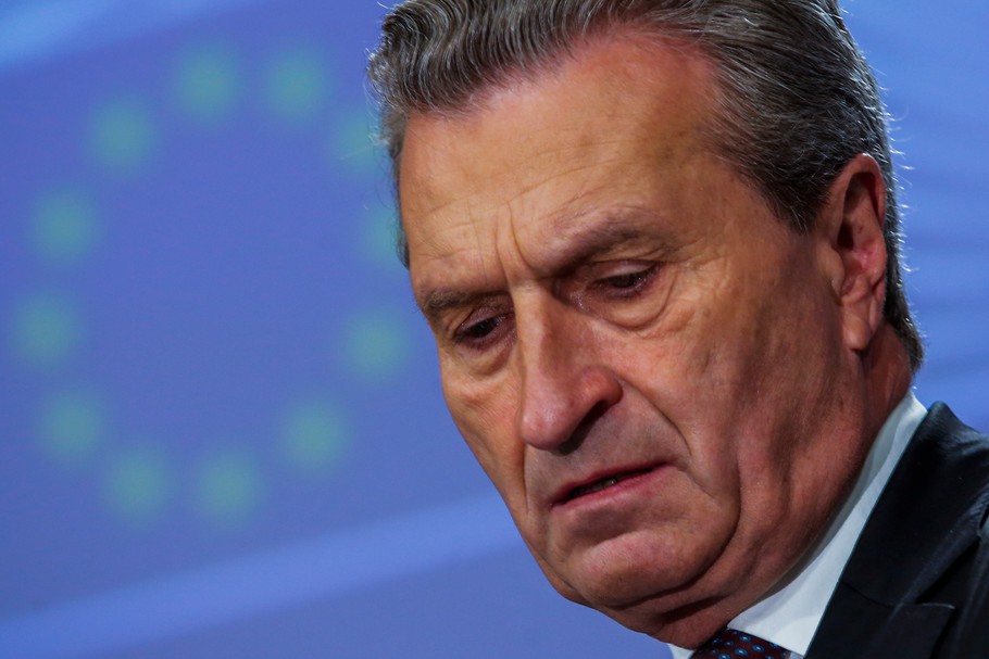 Günther Oettinger, komisarz ds. budżetu i zasobów ludzkich UE