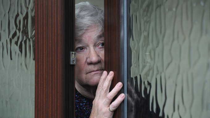 ilustracija, penzionerka