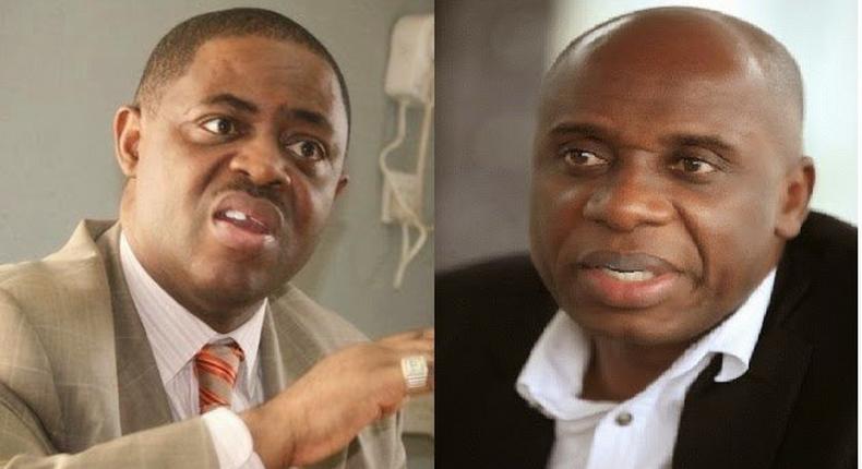 Governor Rotimi Amaechi of Rivers State and PDP spokesperson, Femi Fani-Kayode