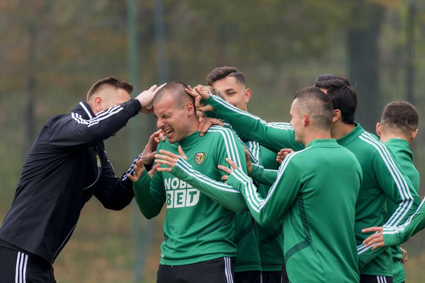 Pilka nozna. PKO. Ekstraklasa. Slask Wroclaw Trening. 23.10.2019