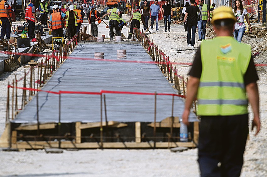 Radovi na putu, ilustracija