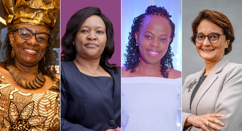  Kenyan female CEOs: Dr Jennifer Riria, Rebecca Miano, Kendi Ntwiga and Nasim Devji.