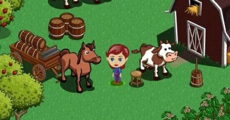 Screen z gry "FarmVille"