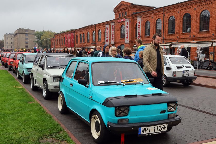 Zlot Fiatów 126 p w łódzkiej Manufakturze