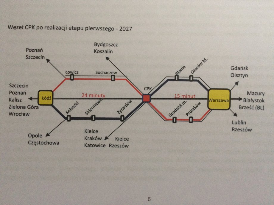 Węzeł CPK w 2027 roku i jego skomunikowanie z Warszawą i Łodzią
