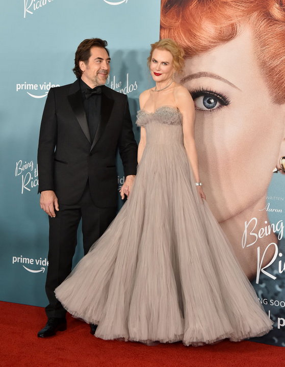 Nicole Kidman i Javier Bardem na premierze filmu "Being The Ricardos"