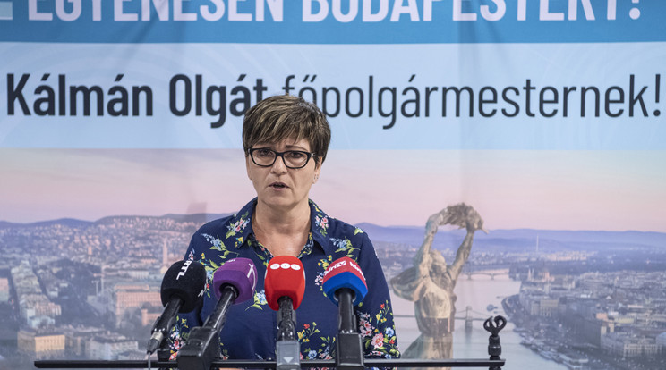 Kálmán Olga a DK jelöltje volt / Fotó: MTI - Szigetváry Zsolt