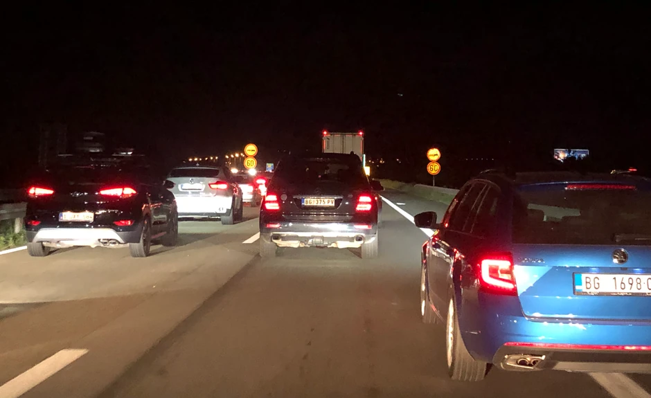 Gužva sinoć na auto-putu kod Batočine