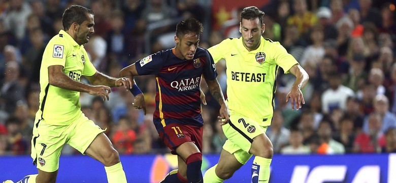 Liga hiszpańska: Messi trafił dwa razy, Neymar raz. Barcelona - Levante 4:1. WIDEO