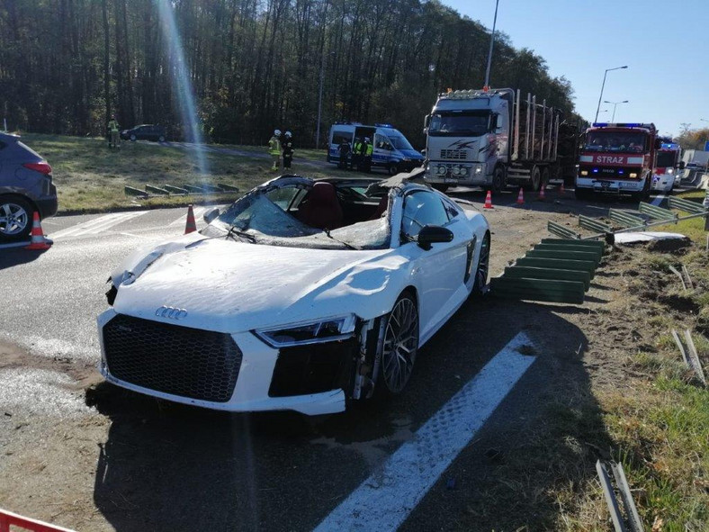 Polska: wypadek Audi R8