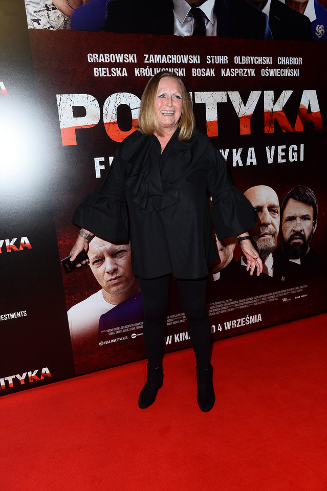 Iwona Bielska na premierze filmu "Polityka"