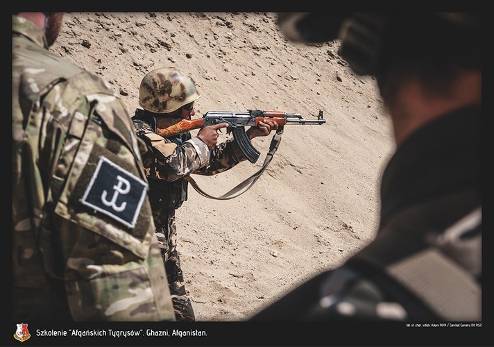 Szkolenie 'Afgańskich Tygrysów'. Polska misja w Afganistanie. Fot. st. chor. szt Adam Roik. Combat Camera DO RSZ