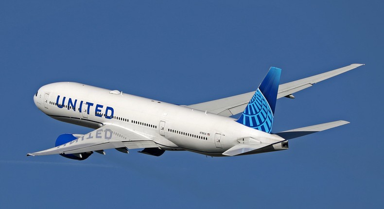 A United Airlines Boeing 777.Urbanandsport/NurPhoto via Getty Images